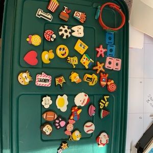 Croc charms with bracelet